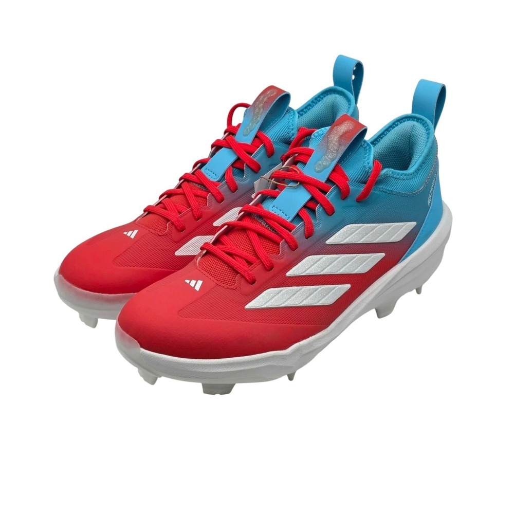 adidas Adizero Impact TPU Candy Baseball Cleats Men's 10.5 Red Blue NEW JR7826